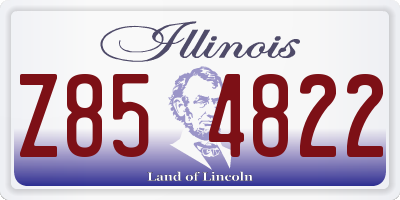 IL license plate Z854822