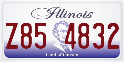 IL license plate Z854832
