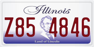 IL license plate Z854846