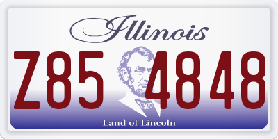 IL license plate Z854848