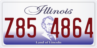 IL license plate Z854864