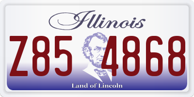IL license plate Z854868