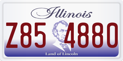 IL license plate Z854880