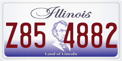 IL license plate Z854882