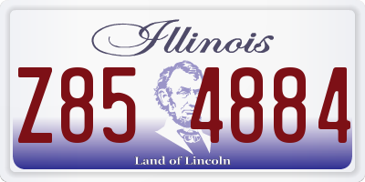 IL license plate Z854884