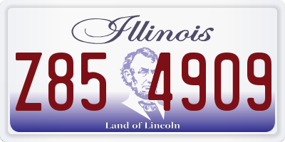 IL license plate Z854909