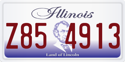 IL license plate Z854913