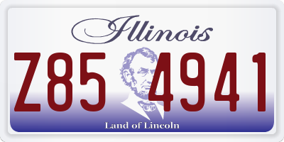 IL license plate Z854941
