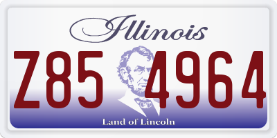 IL license plate Z854964
