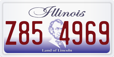 IL license plate Z854969