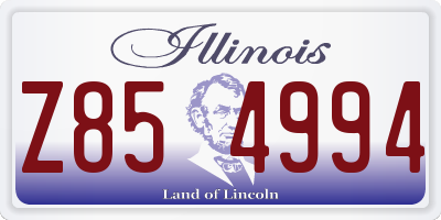 IL license plate Z854994