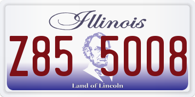 IL license plate Z855008