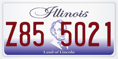 IL license plate Z855021