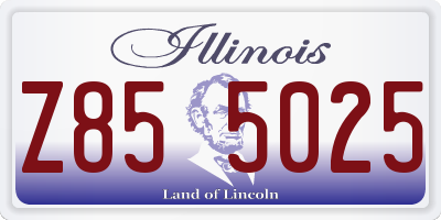IL license plate Z855025