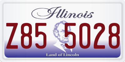 IL license plate Z855028