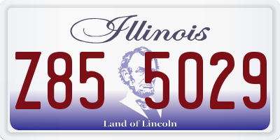 IL license plate Z855029