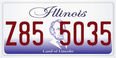IL license plate Z855035