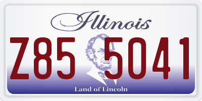 IL license plate Z855041