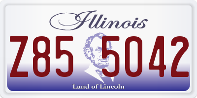 IL license plate Z855042