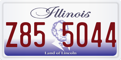 IL license plate Z855044