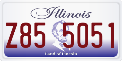 IL license plate Z855051