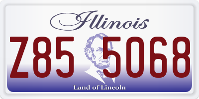IL license plate Z855068