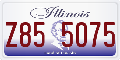IL license plate Z855075