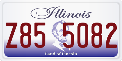 IL license plate Z855082