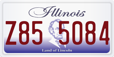 IL license plate Z855084