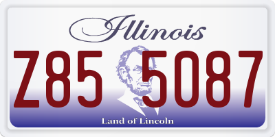 IL license plate Z855087