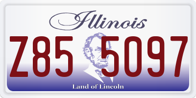 IL license plate Z855097