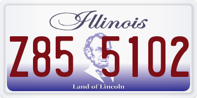 IL license plate Z855102