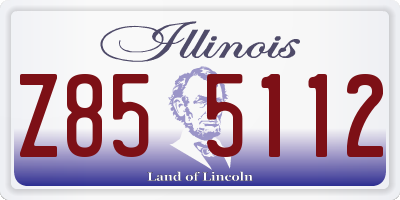 IL license plate Z855112