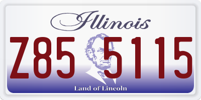 IL license plate Z855115