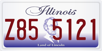 IL license plate Z855121