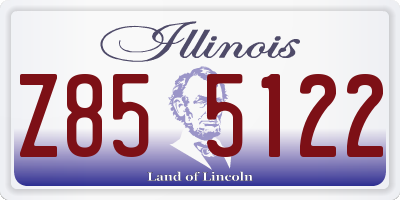 IL license plate Z855122