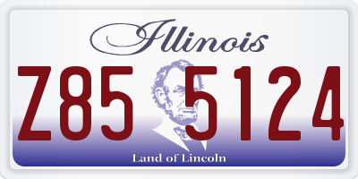 IL license plate Z855124