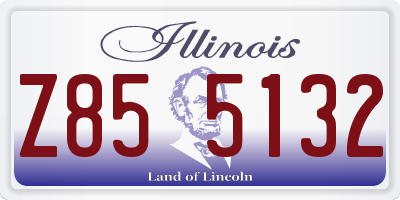 IL license plate Z855132