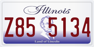 IL license plate Z855134