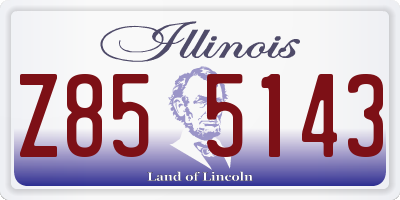 IL license plate Z855143