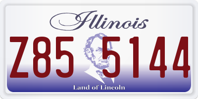 IL license plate Z855144