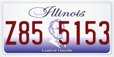 IL license plate Z855153