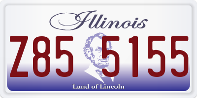 IL license plate Z855155