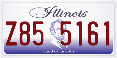 IL license plate Z855161