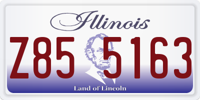 IL license plate Z855163