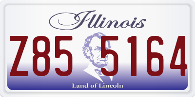 IL license plate Z855164