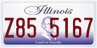 IL license plate Z855167