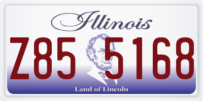 IL license plate Z855168