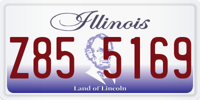 IL license plate Z855169