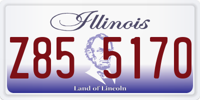 IL license plate Z855170